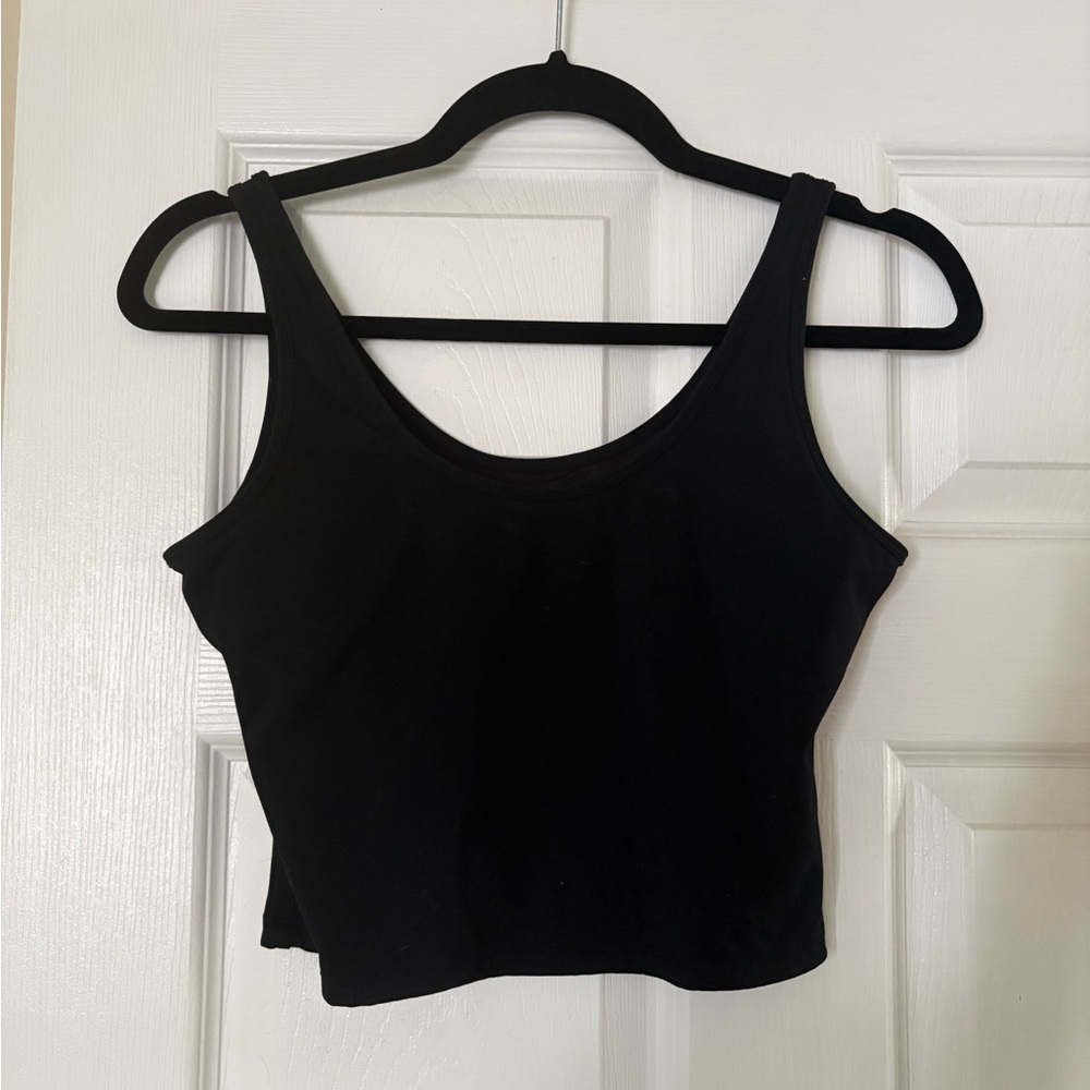Klassy Network Black Sleeveless Crop Tank